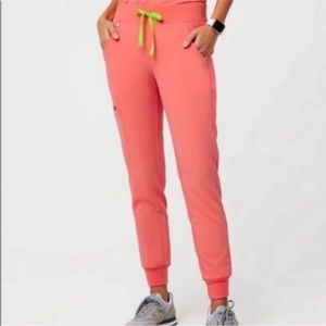 FIGS Peach Scrub Joggers